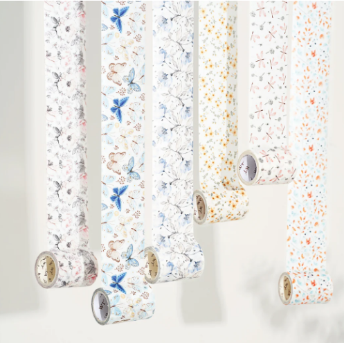 The Washi Tape Shop Embellishment, Dragonflies and Dandelion Wide Washi Tape
