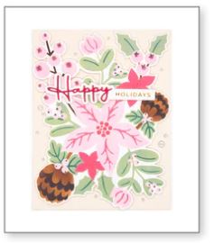 Spellbinders Stencil, Classic Christmas - Christmas Florals