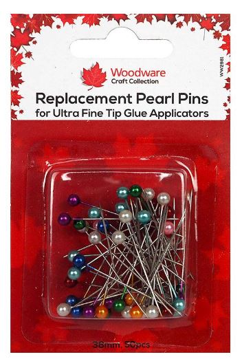 Woodware Tool, Stainless Steel Pearl Pins 50pc