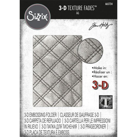 Sizzix Embossing Folder 3D, Textured Fade - Quilted
