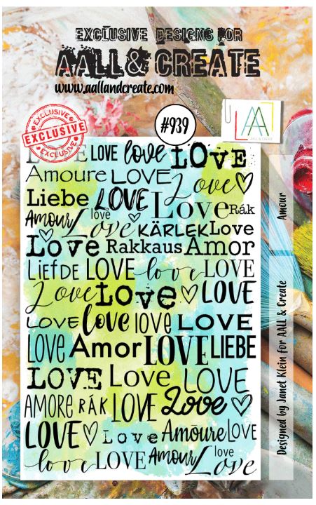 AALL & Create Stamp, 939 - Amour