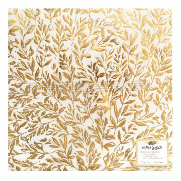 AC, Crate Paper, Maggie Holmes 12x12 Specialty Vellum Paper - Golden Hour