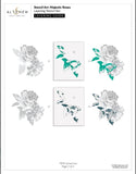 PREORDER - Altenew Stencil, Majestic Roses Layering Stencil Set (7 in 1)