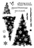Woodware Stamp, Snowflake Trees