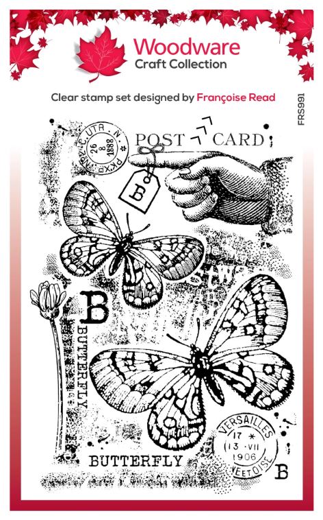 Woodware Stamp, B is For Butterfly