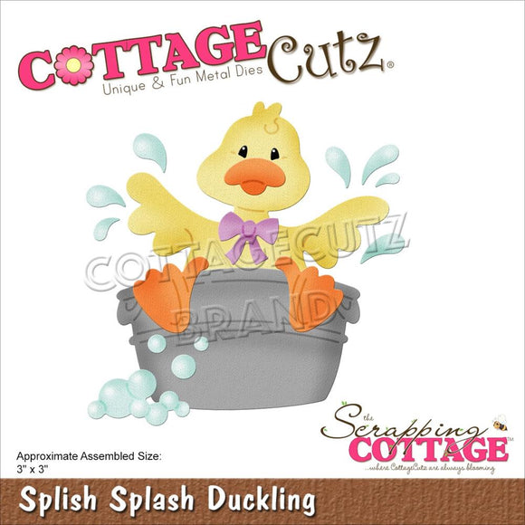 Cottage Cutz Die, Splish Splash Duckling