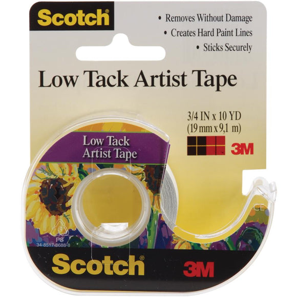 Scotch Adhesive, Low Tack Artist Tape