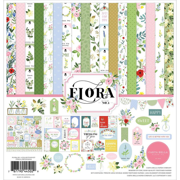 Carta Bella Paper Collection Pack 12X12, Flora No. 4