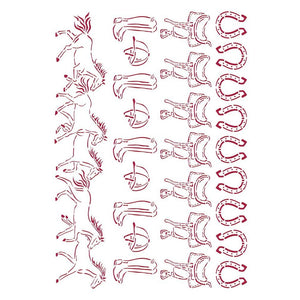 Stamperia Stencil, Romantic Horses - Running Horses