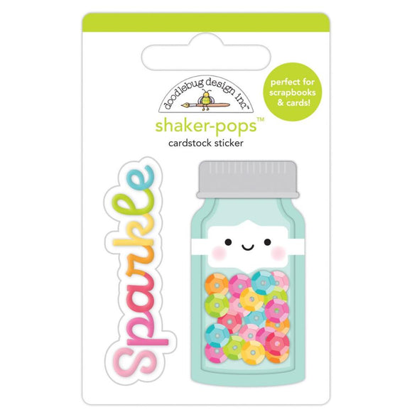 Doodle-Pops Sticker, 3D Pop- Sequin Jar