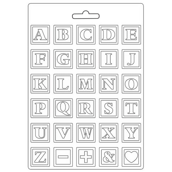 Stamperia Mould A4 Maxi. Day Dream - Alphabet