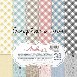 Asuka Studio Paper Pad 6x6, Gingham Love