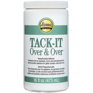 Aleene's Adhesive, Tack-It Over & Over Repositional Adhesive 16oz