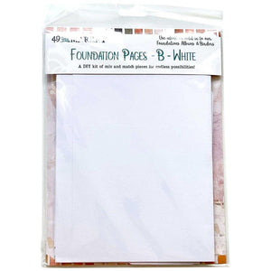 49 and Market Album, Memory Journal Foundations Pages B - Two Colors Choices