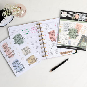 Me & My Big Ideas Stickers, Happy Planner Large Sticker Value Pack - Gentle Reminders