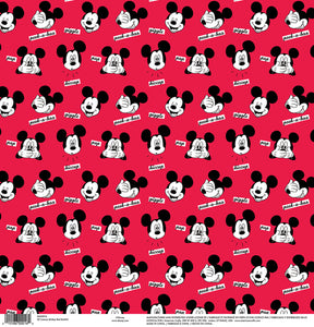 American Crafts Paper 12x12, Disney - Mickey Red Bashful