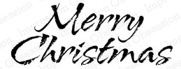 Impression Obsession Stamp, Merry Christmas