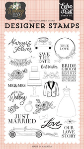 Echo Park Stamp, Wedding Day - Our Love Story