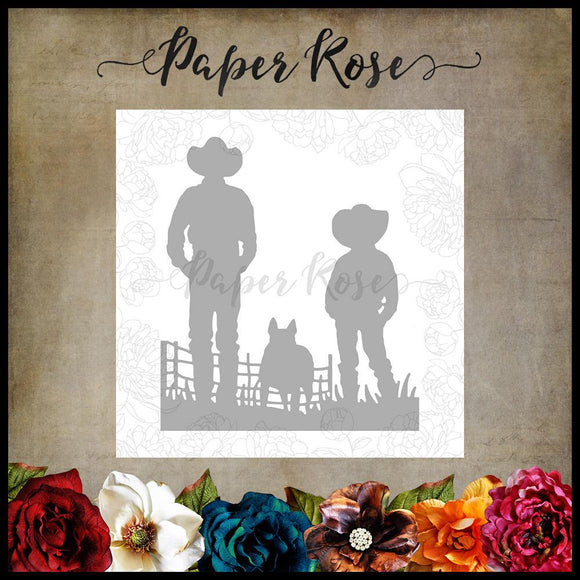 Paper Rose Die, Farmer & Boy
