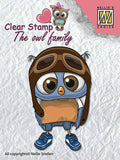 Nellie's Choice Stamp, The Owl Family - Family Pilot