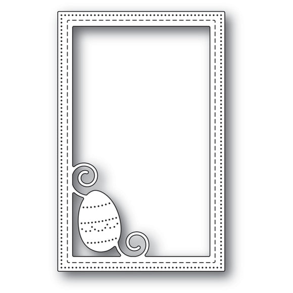 Poppy Die, Decorated Egg Stitched Frame