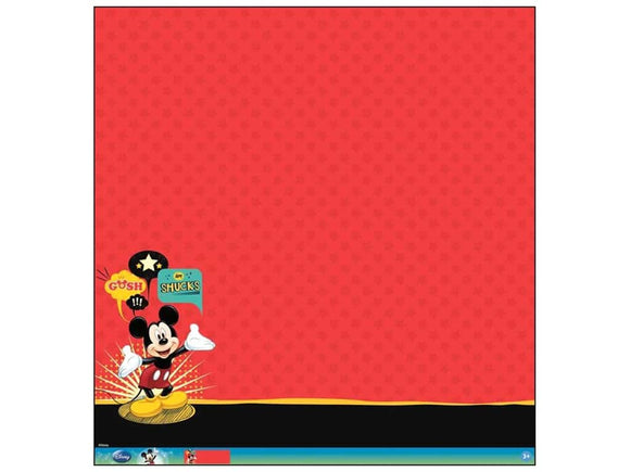EK Success Paper 12x12, Disney - Mickey Mouse Glitter Thermography