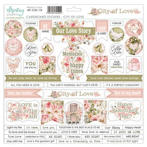 Mintay Paper Embellishment, City of Love - Cardboard Sticker