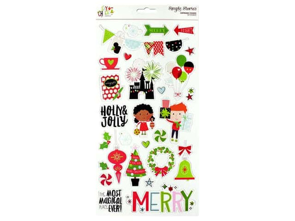 Simple Stories Embellishment, Sticker Chipboard - Say Cheese Christmas