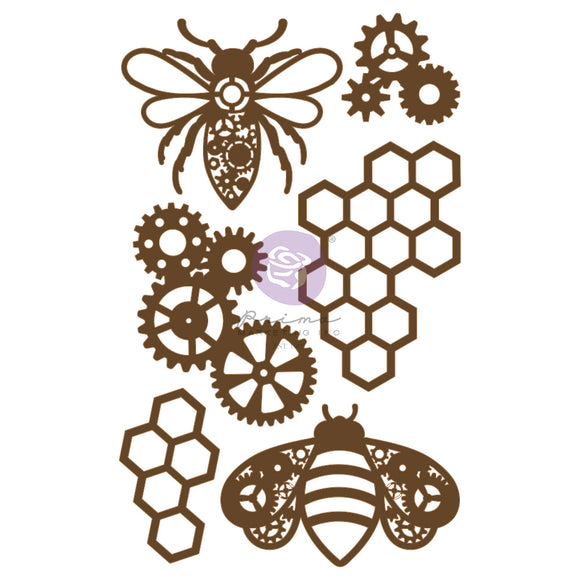 Prima Embellishment, Chipboard - Powerful Bees