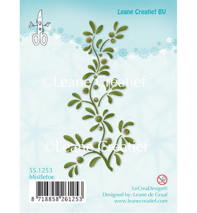 Leane Creatief Stamp, Clear, Mistletoe