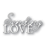 Memory Box Die,  Sending Love Posh Script