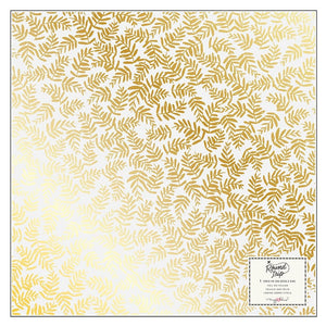 AC, Maggie Holmes Paper, 12X12 Specialty Paper, Round Trip - Wanderer (Gold Foil)