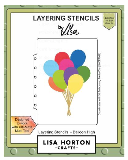 Lisa Horton Stencil - Balloon High