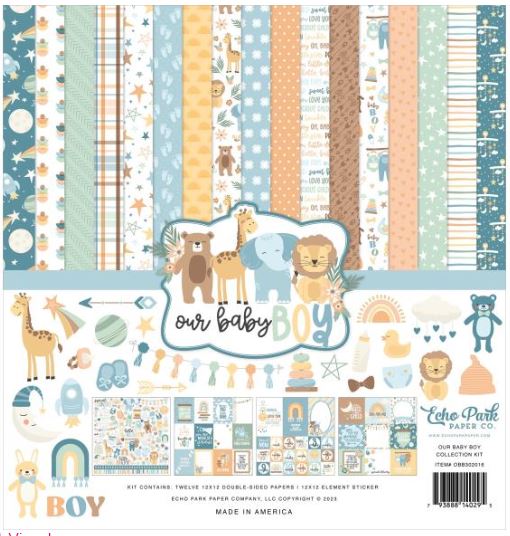 Echo Park Paper Collection Pack 12x12, Our Baby - Boy