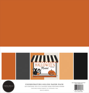 Carta Bella Paper Cardstock Variety Pack 12x12, Halloween Market