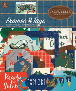 Carta Bella Ephemera, Summer Camp, Frames & Tags
