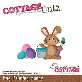 Cottage Cutz Die, Egg Painting Bunny