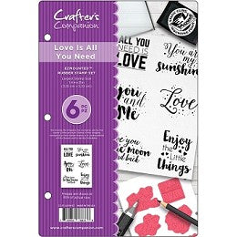 Crafter's Companion Stamp, Love Is All You Need