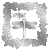 CC Sara Signature Die, Dancing Dragonfly - Water Lily Frame