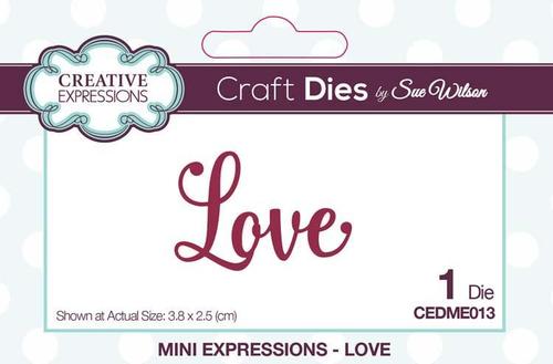 Creative Expressions Die, Mini Expressions - Love