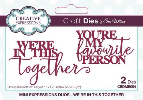 Creative Expressions Die, Mini Expressions Duo - We're in This Together