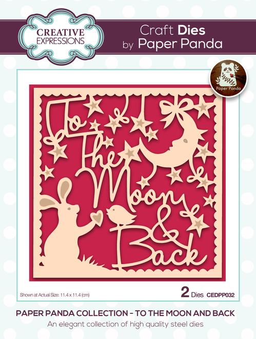 Creative Expressions Die, Paper Panda Collection - To the Moon and Back