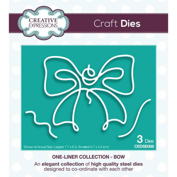 Creative Expressions Die, One-liner Collection - Bow