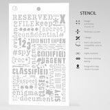 Ciao Bella Stencil, Enigma - Confidential