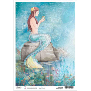 Ciao Bella Rice Paper A4,  Underwater Love - Mermaid's Secret