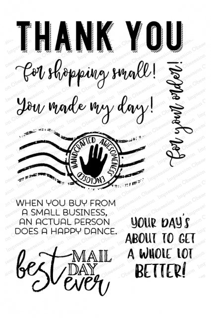 Impression Obsession Stamp, Happy Mail