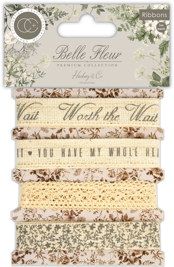 Craft Consortium Embellishment, Belle Fleur - Lace Ribbons