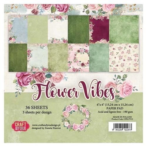 Craft & You Paper Pack 6x6, Flower Vibes