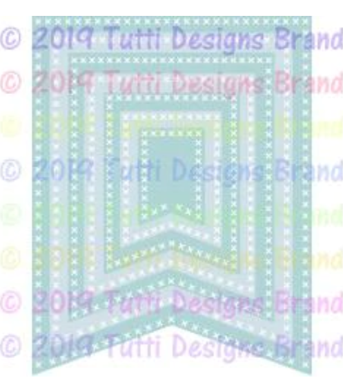 Tutti Designs Die, Cross Stitch Banners
