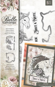 CC Belle Countryside Stamp & Die Set, Equine Elegance